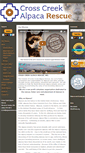 Mobile Screenshot of crosscreekalpacarescue.org